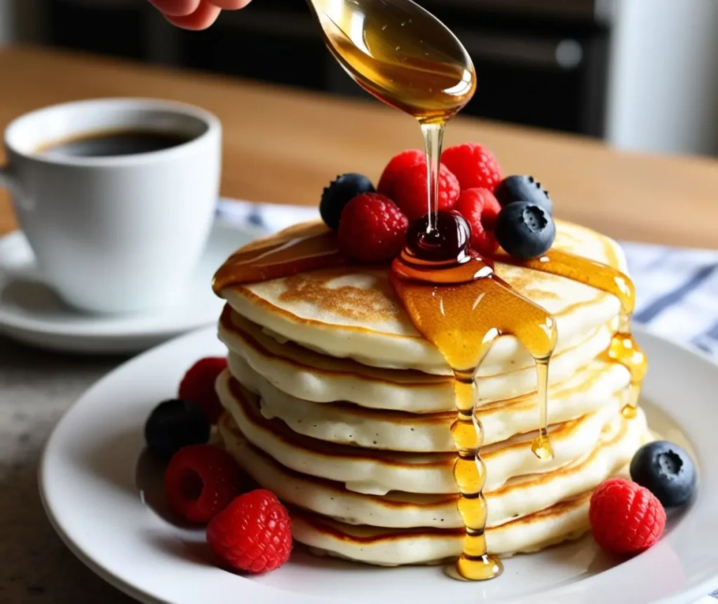 a picture of a Cottage Cheese Pancakes