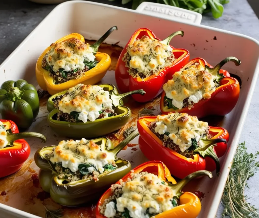 a picture of a Cottage Cheese Stuffed Peppers