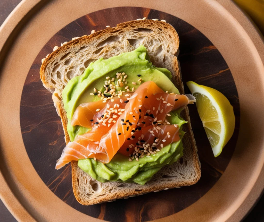 a picture of a Smoked Salmon Avocado Toast
