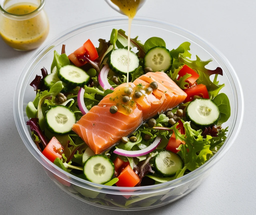 a picture of Smoked Salmon Salad Bowl