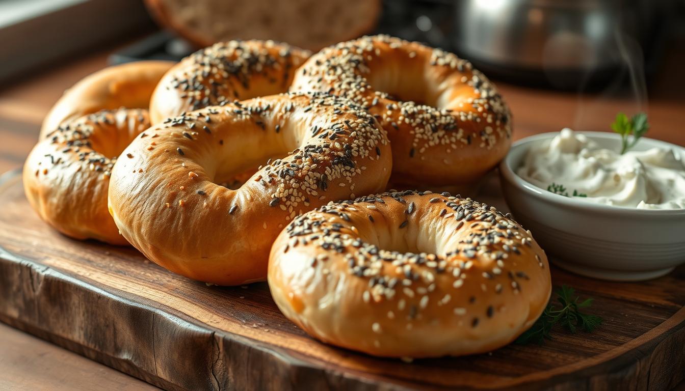 sourdough bagels